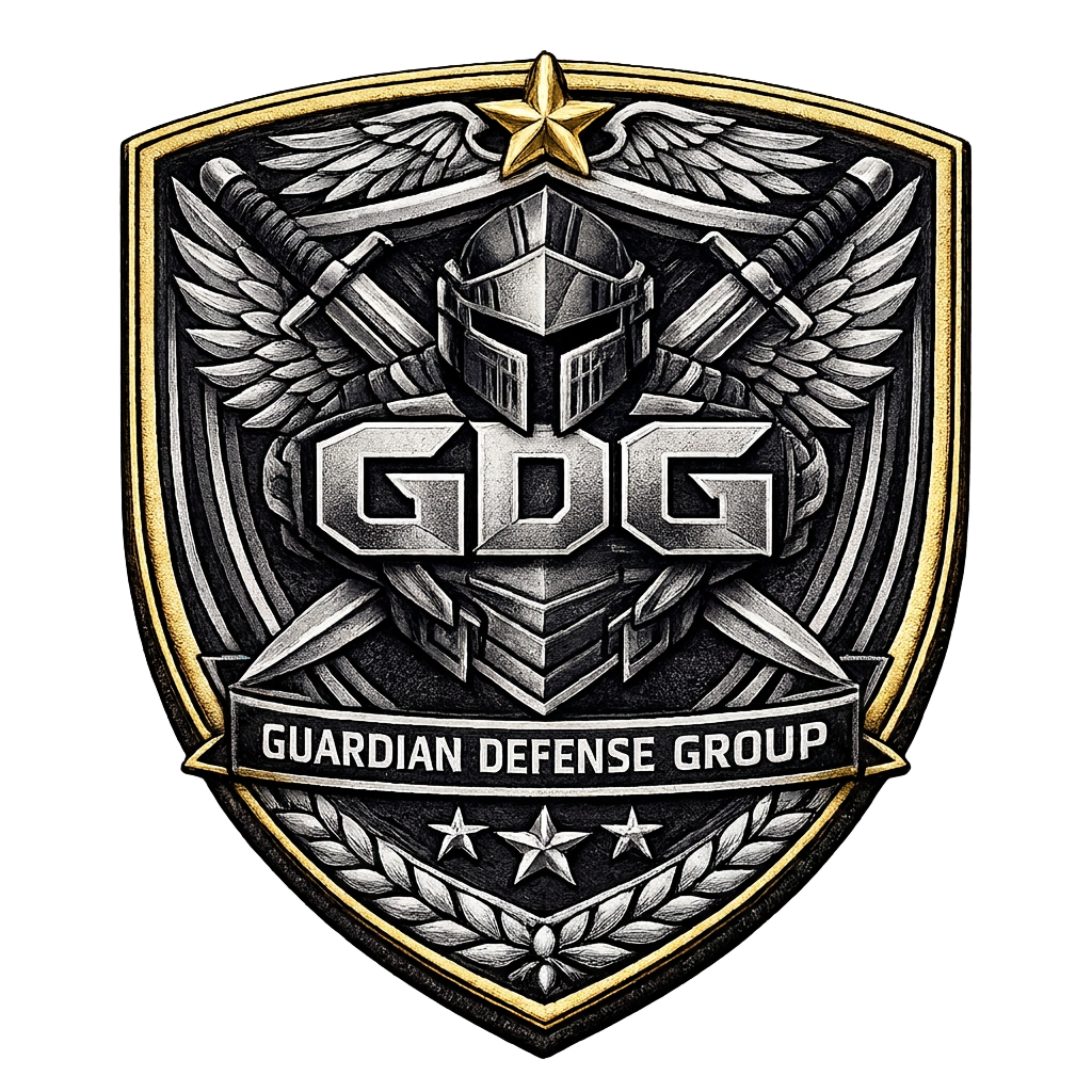 Guardian Defense Group shield badge emblem